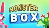 Monster Box 3D arcade action game with first person perspective throwing colorful capsule cubes to capture and battle blocky 3D pocket monsters