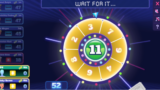 Push Your Luck gameplay featuring a neon obstacle course