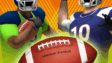 A quarterback preparing to throw a pass downfield in American Football REAL