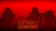 Hazmat-suited scavengers carrying heavy scrap inside a dark industrial moon facility in Lethal Company