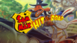 Sam & Max Hit the Road game banner with Sam and Max driving a car
