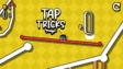 An athlete executing a backflip off a platform ramp in Tap Tricks