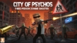 First-person perspective aiming an assault rifle down a dark urban street in City of Psychos