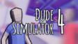 A character driving a red sports car through a bustling open-world city in Dude Simulator 4
