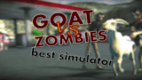 A wild goat launching towards a group of zombies in a 3D simulation sandbox arena in Goat vs Zombies