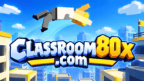 A parkour traceur performing a backflip mid-air between two high-rise buildings in Rooftop Flip