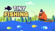 A colorful fishing lure descending underwater toward rare sea creatures in Tiny Fishing